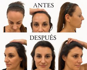Antes y después alopecia femenina