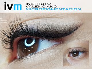 Micropigmentación eye-liner con sombra difuminada