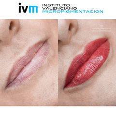 Antes y después Micropigmentación de labios