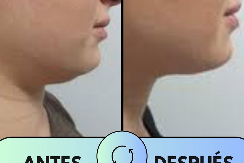 Liposucción de papada antes y después - 876253