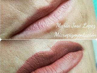 Antes y después micropigmentación de labios