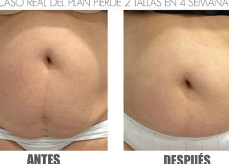 Antes depsues plan 2 tallas