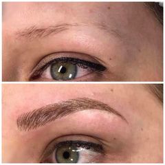 Antes y después microblading