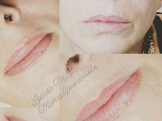 Antes y después micropigmentación labios