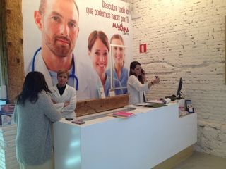 Recepción - Clínica Massana en calle López Gómez, Valladolid