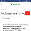 Implantes mamarios y enfermedades