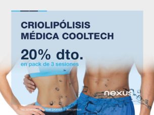 Reduce 1 talla por sesión con Criolipólisi Médica Cooltech + presoterapia