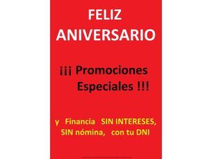 Ven y celebra nuestro aniversario
