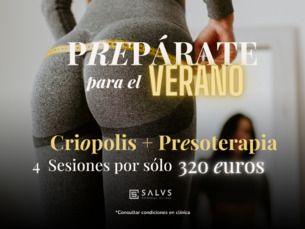 Criopolis + presoterapia por solo 320 euros