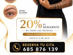 DESCUENTO 20% EN MICROPIGMENTACION DE CEJAS