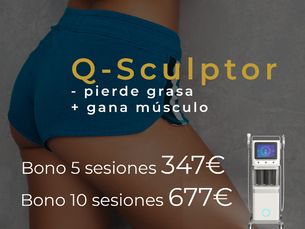 Promo: Q-Sculptor 5 sesiones: 347€ // 10 sesiones: 677€