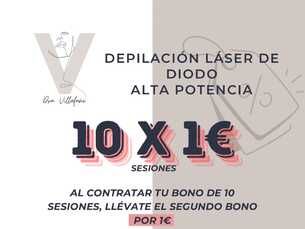 2X1 en Depilación láser médico