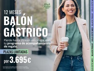 BALÓN GÁSTRICO 12 MESES CON MÁS DE UN 30% DE DESCUENTO