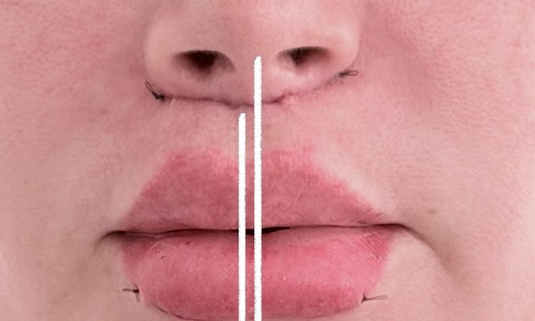 Nariz no está centrada con mi boca después de lifting de labios - 83575