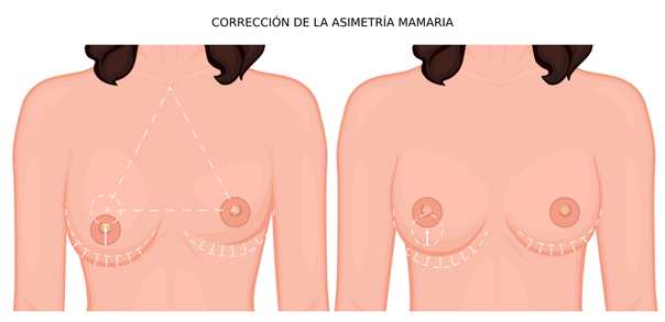 cirugía de asimetría mamaria