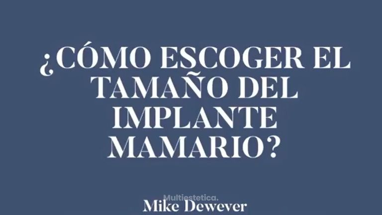 ¿Cómo escoger el tamaño del implante mamario?