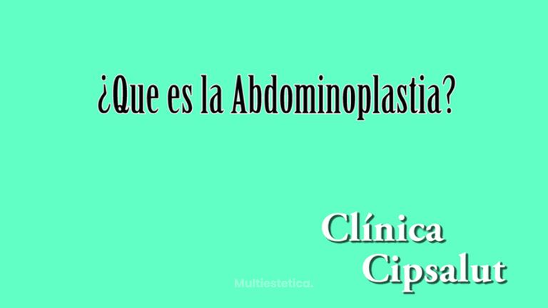 Abdominoplastia - Clínica Cipsalut