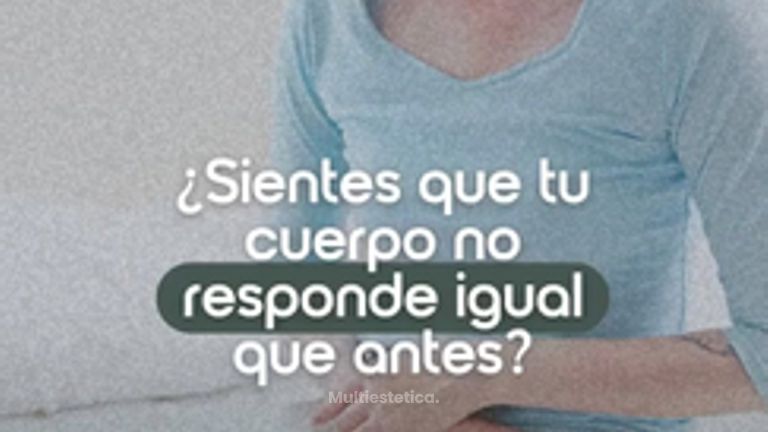 ¿Sientes que tu cuerpo ya no responde como antes🤔Fatiga constante, flacidez, cambios físicos