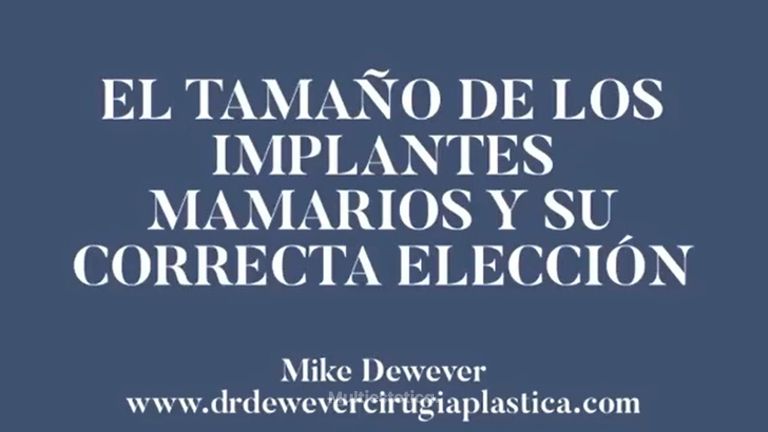 Tamaño de implantes mamarios y su correcta elección